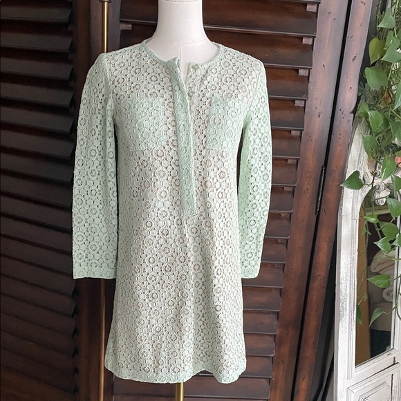 NWT Victoria Beckham Target Mint Green Lace Easter Dress Large - Picture 4 of 13